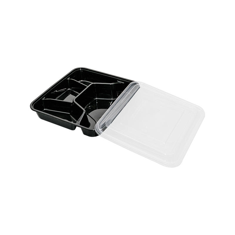 Caja de preparación de comidas de plástico para microondas, recipiente de preparación de comidas para niños