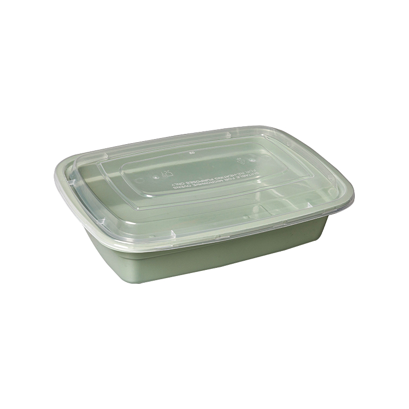 Caja de preparación de comidas de plástico con tapa, caja de preparación de comidas reutilizable