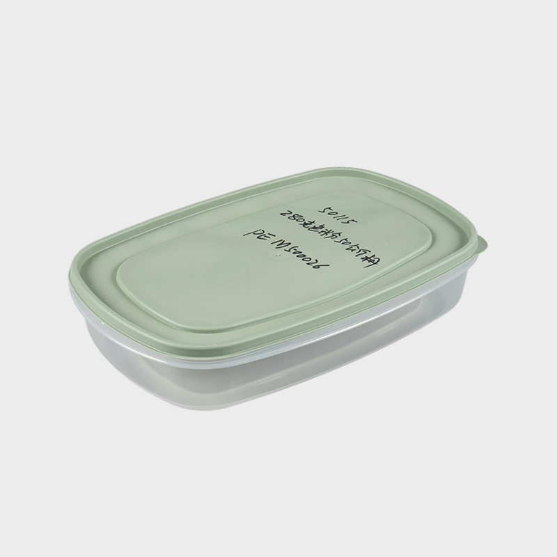 Caja de almacenamiento transparente con asa y tapa PFB057