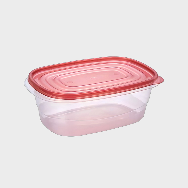 PFB012 Contenedor de almacenamiento de alimentos de PP estándar, rectangular y redondeado, 1900 ml
