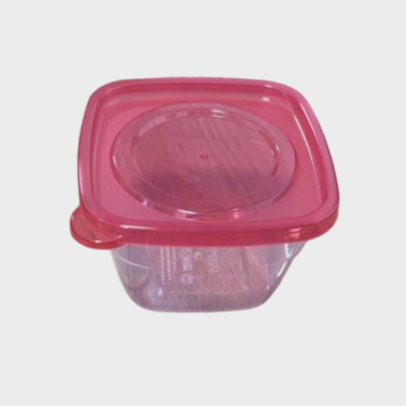 Mini contenedor de alimentos PP de 300 ml con tapa a presión