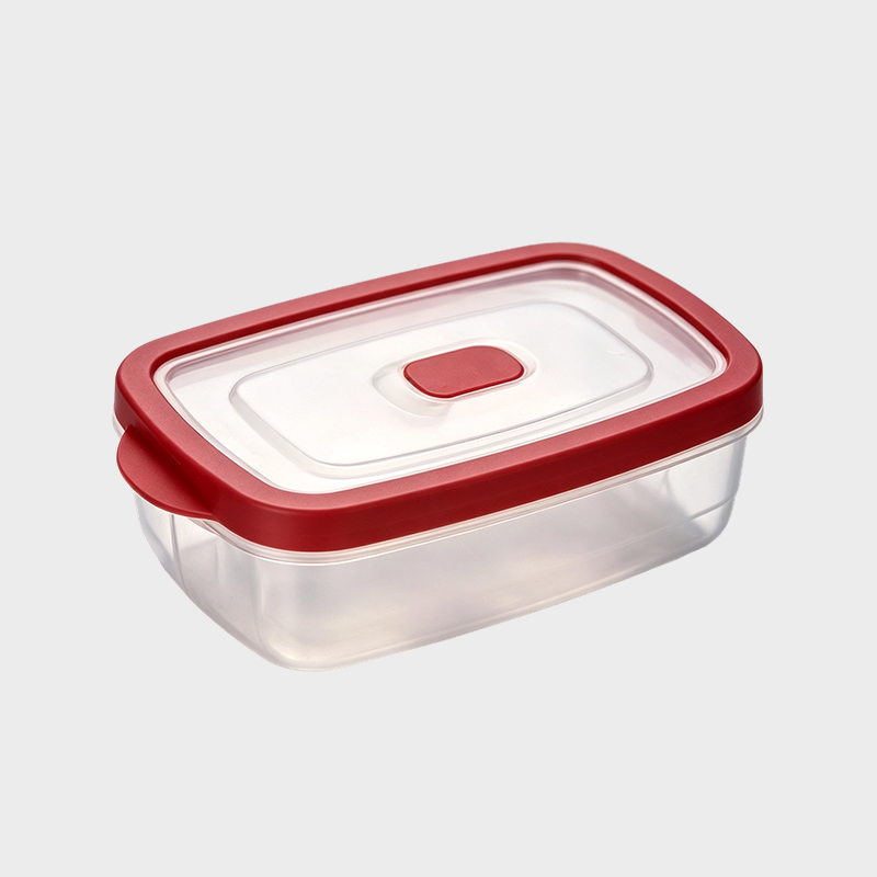Recipiente rectangular para almacenamiento de alimentos de 770 ml con tapa sellante PFB054